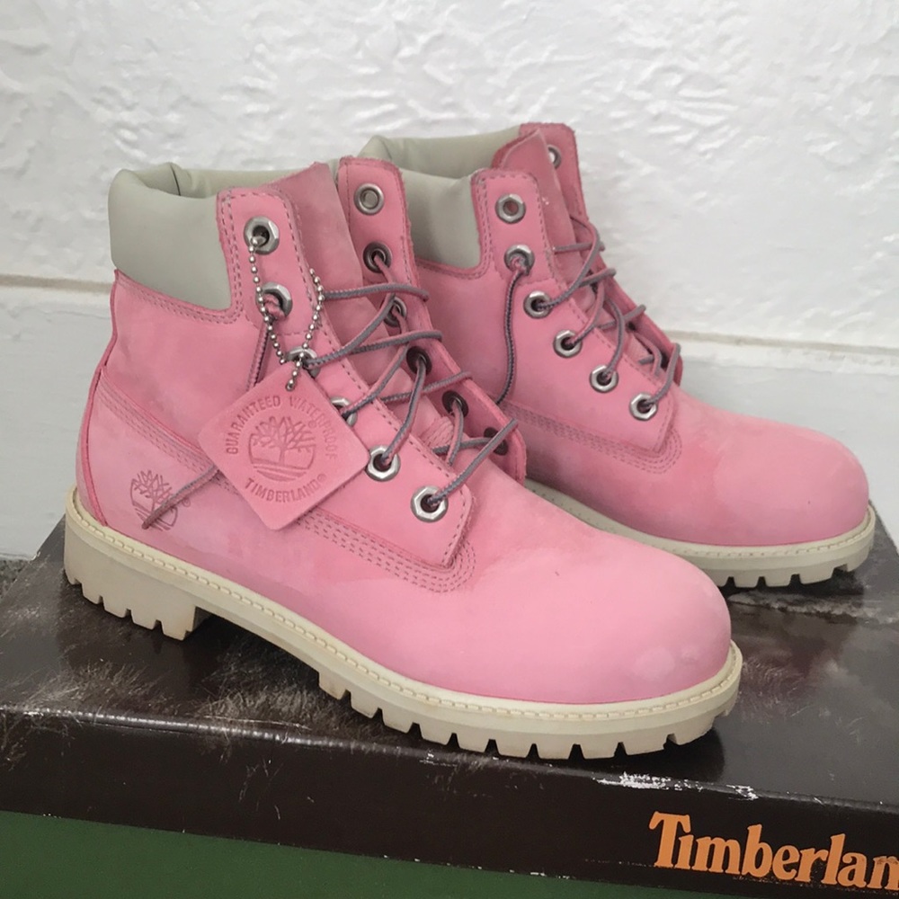 Pink Timberland Boots
